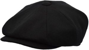 img-0b7eb93b9522c7e64d03 Men's black wool waterproof cap