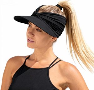 Women's UV Protection Open Top Ponytail Cap